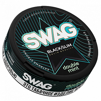 Жевательный табак Swag Premium Black/Slim (Double Mint)